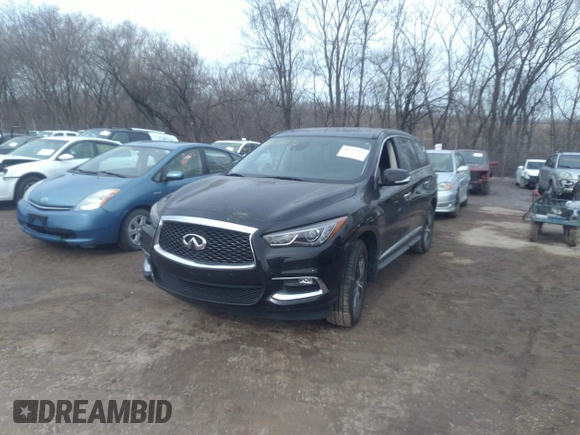 2019 Infiniti QX60 LUXE with VIN 5N1DL0MN0KC549550, listed as a IAAI auction lot 41622372 with 67,263 mi miles. Bid and sale history available at carsss.com. Image 18.