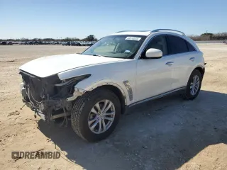 2012 Infiniti FX35 with VIN JN8AS1MU4CM122413, listed as a Copart auction lot 43618525 with 94,303 mi miles and Salvage Title. Bid and sale history available at carsss.com. Image 1.