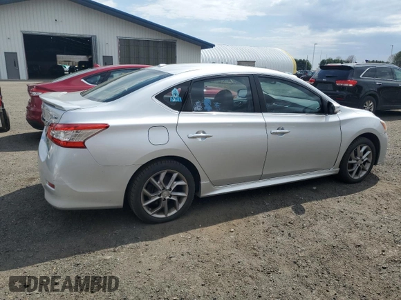 2015 Nissan Sentra SR with VIN 3N1AB7AP2FY265720, listed as a Copart auction lot 54559335 with 145,009 mi miles and Clean Title. Bid and sale history available at DreamBid. Image 3.