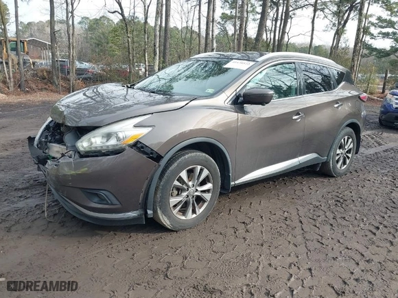 2016 Nissan Murano S with VIN 5N1AZ2MH6GN132159, listed as a IAAI auction lot 41470522 with 140,313 mi miles. Bid and sale history available at carsss.com. Image 2.
