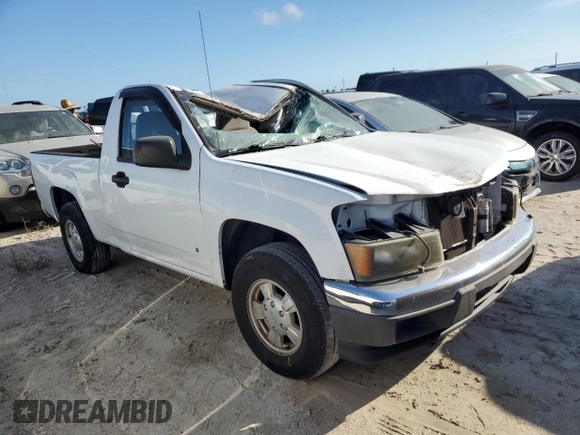 2006 GMC Canyon Work Truck with VIN 1GTCS148768285500, listed as a Copart auction lot 76156584 with 0 mi miles and Salvage Title. Bid and sale history available at carsss.com. Image 4.