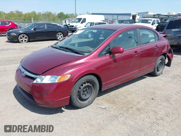 2008 Honda Civic LX with VIN 1HGFA16578L069585, listed as a IAAI auction lot 42148517 with 157,369 mi miles and . Bid and sale history available at DreamBid. Image 2.