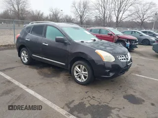 2012 Nissan Rogue SV with VIN JN8AS5MV6CW377343, listed as a IAAI auction lot 41541332 with 118,214 mi miles. Bid and sale history available at carsss.com. Image 1.
