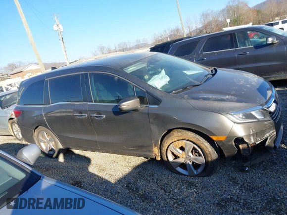 2019 Honda Odyssey EX with VIN 5FNRL6H50KB097321, listed as a IAAI auction lot 40964249 with 163,922 mi miles and . Bid and sale history available at DreamBid. Image 14.