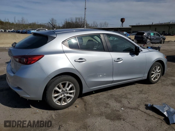 2017 Mazda 3 Sport with VIN 3MZBN1K76HM107389, listed as a Copart auction lot 53777005 with 87,402 mi miles and Salvage Title. Bid and sale history available at DreamBid. Image 3.