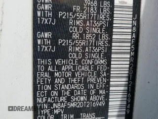 2013 Nissan Juke S with VIN JN8AF5MR2DT216949, listed as a Copart auction lot 53165925 with 124,800 mi miles and Salvage Title. Bid and sale history available at carsss.com. Image 16.