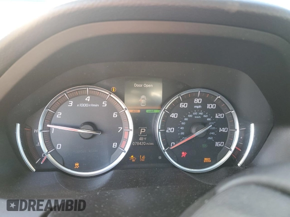 2019 Acura TLX w/A-Spec Pkg with VIN 19UUB1F64KA003687, listed as a Copart auction lot 42304375 with 78,420 mi miles and Salvage Title. Bid and sale history available at carsss.com. Image 9.