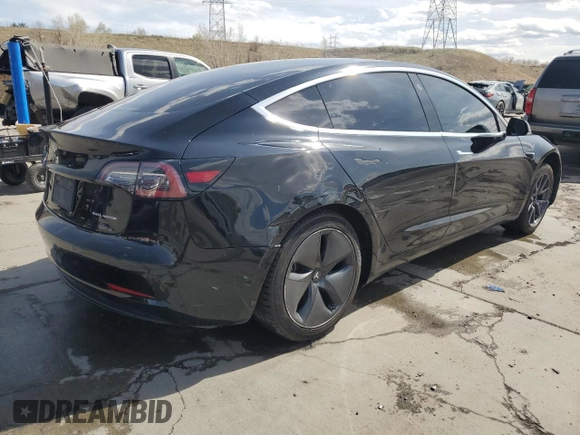 2020 Tesla Model 3 Long Range with VIN 5YJ3E1EB4LF599909, listed as a Copart auction lot 52435425 with 118,574 mi miles and Salvage Title. Bid and sale history available at DreamBid. Image 3.