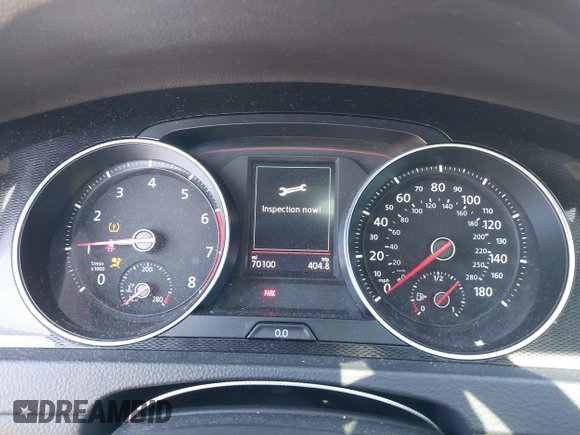 2017 Volkswagen Golf GTI S with VIN 3VW447AU1HM049147, listed as a IAAI auction lot 41775702 with 70,100 mi miles. Bid and sale history available at carsss.com. Image 7.