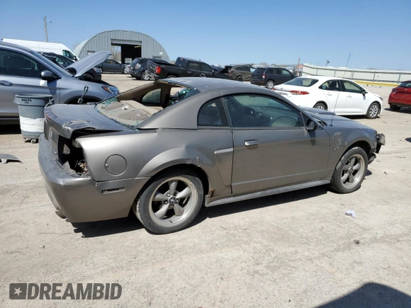 2002 Ford Mustang GT Deluxe with VIN 1FAFP42X62F224855, listed as a Copart auction lot 52753995 with 231,592 mi miles and Salvage title. Bid and sale history available at DreamBid. Image 3.