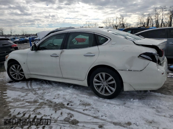 2015 Infiniti Q70 z VIN JN1BY1AR7FM560994, wystawiony jako Copart lot #86988034 z przebiegiem 92 028 mil mil oraz Szkoda całkowita • Salvage title. Historia ofert i sprzedaży dostępna na DreamBid. Obrazek 2.