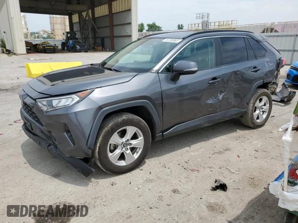 2021 Toyota RAV4 XLE with VIN 2T3W1RFVXMC102648, listed as a Copart auction lot 59706965 with 85,545 mi miles and Salvage title. Bid and sale history available at DreamBid. Image 1.