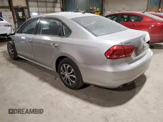 2012 Volkswagen Passat S w/Appearance with VIN 1VWAP7A37CC080611, listed as a Copart auction lot 87850135 with 137,686 mi miles and Salvage Title. Bid and sale history available at carsss.com. Image 2.