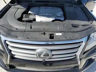 2015 Lexus LX 570 with VIN JTJHY7AX7F4165803, listed as a Copart auction lot 42799625 with 157,666 mi miles and Salvage Title. Bid and sale history available at DreamBid. Image 12.