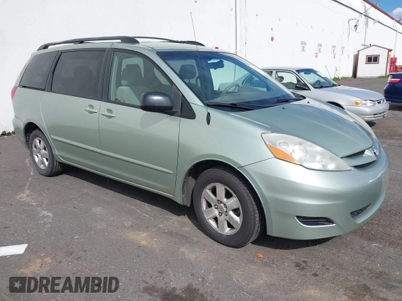 2007 Toyota Sienna CE with VIN 5TDZK23CX7S072673, listed as a IAAI auction lot 41904733 with 188,680 mi miles and . Bid and sale history available at DreamBid. Image 1.