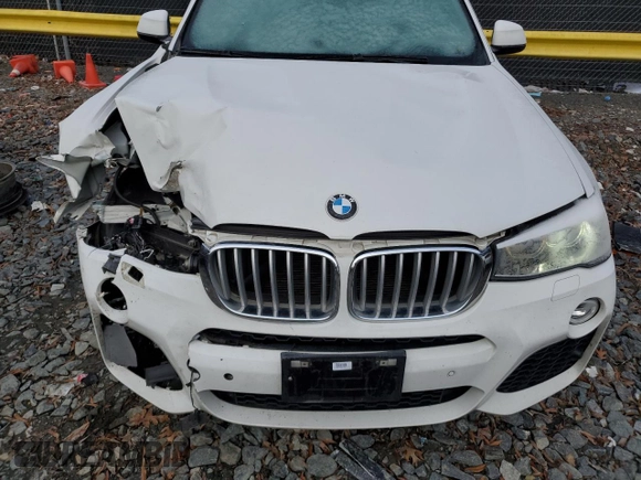 2017 BMW X3 xDrive35i with VIN 5UXWX7C56H0U39977, listed as a Copart auction lot 41337845 with 119,286 mi miles and Salvage Title. Bid and sale history available at DreamBid. Image 13.