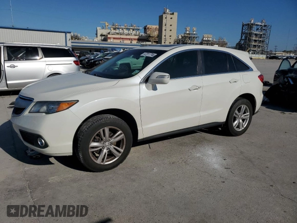 2015 Acura RDX Tech Pkg with VIN 5J8TB3H57FL014060, listed as a Copart auction lot 47317745 with 118,036 mi miles and Salvage Title. Bid and sale history available at carsss.com. Image 1.