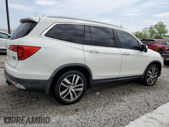 2016 Honda Pilot Touring with VIN 5FNYF6H92GB057531, listed as a Copart auction lot 54354145 with 86,806 mi miles and Salvage Title. Bid and sale history available at DreamBid. Image 3.