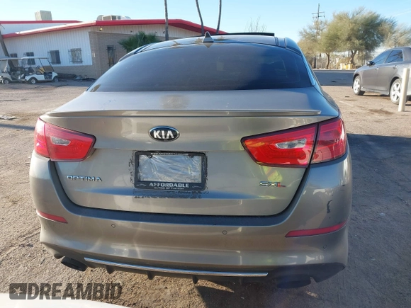 2014 Kia Optima SXL Turbo with VIN 5XXGR4A60EG351334, listed as a IAAI auction lot 41513606 with 174,382 mi miles and . Bid and sale history available at DreamBid. Image 16.