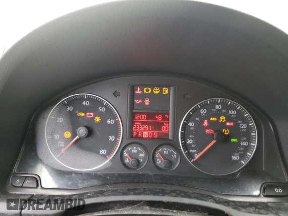 2007 Volkswagen Jetta 2.5 with VIN 3VWSF71KX7M043040, listed as a Copart auction lot 45791765 with 233,291 mi miles and Clean title. Bid and sale history available at DreamBid. Image 9.