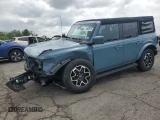 2023 Ford Bronco z VIN 1FMEE5DP9PLB17477, wystawiony jako Copart lot #58829615 z przebiegiem 22 069 mil mil oraz Szkoda całkowita • Salvage title. Historia ofert i sprzedaży dostępna na DreamBid. Obrazek 1.