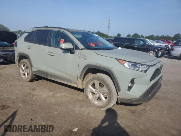 2021 Toyota RAV4 Hybrid LE with VIN 4T3B6RFV4MU046625, listed as a Copart auction lot 65589185 with 47,307 mi miles and Salvage title. Bid and sale history available at DreamBid. Image 4.