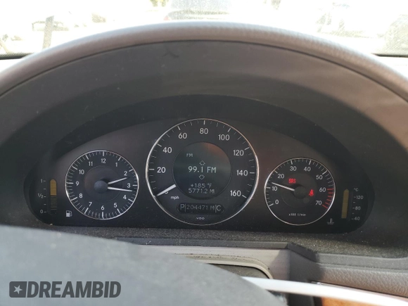 2005 Mercedes-Benz E 320 with VIN WDBUF82J15X175990, listed as a Copart auction lot 43189765 with 204,471 mi miles and Salvage Title. Bid and sale history available at DreamBid. Image 9.