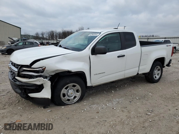 2021 Chevrolet Colorado 4WD Work Truck with VIN 1GCHTBEA7M1206343, listed as a Copart auction lot 82903544 with 17,331 mi miles and Salvage Title. Bid and sale history available at carsss.com. Image 1.