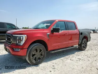2021 Ford F-150 XL with VIN 1FTEW1CP8MKD38095, listed as a Copart auction lot 57687065 with 144,531 mi miles and Salvage title. Bid and sale history available at DreamBid. Image 1.