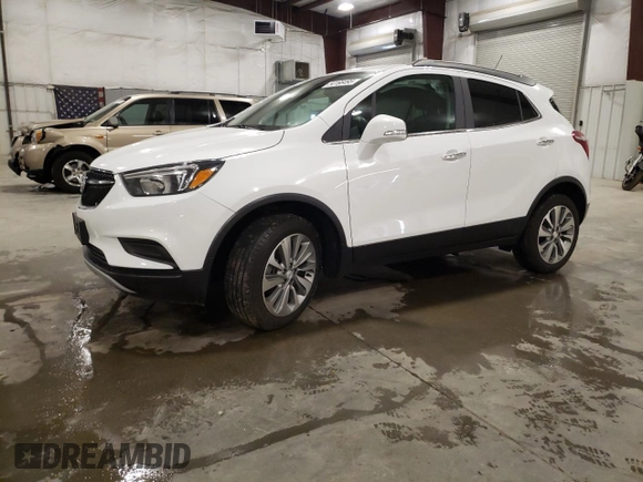 2019 Buick Encore Preferred with VIN KL4CJASB9KB935811, listed as a Copart auction lot 54166495 with 18,221 mi miles and Salvage Title. Bid and sale history available at carsss.com. Image 1.
