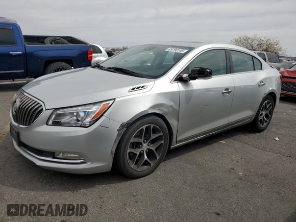 2016 Buick LaCrosse Sport Touring with VIN 1G4G45G36GF169491, listed as a Copart auction lot 49790145 with 165,398 mi miles and Salvage Title. Bid and sale history available at carsss.com. Image 1.