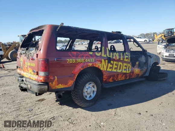 2005 Ford Excursion Special Serv z VIN 1FMSU41P15EC25081, wystawiony jako Copart lot #76703614 z przebiegiem Nie podano mil oraz Nie do naprawy • Non repairable. Historia ofert i sprzedaży dostępna na DreamBid. Obrazek 3.