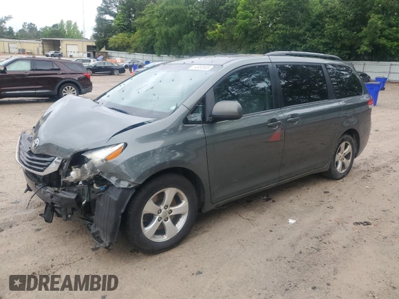 2013 Toyota Sienna LE AAS with VIN 5TDKK3DC8DS395007, listed as a Copart auction lot 54950905 with Not provided miles and Salvage title. Bid and sale history available at DreamBid. Image 1.