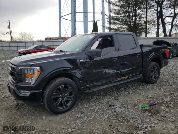 2022 Ford F-150 XL with VIN 1FTEW1EP6NKE71324, listed as a Copart auction lot 50469815 with 27,319 mi miles and Salvage Title. Bid and sale history available at carsss.com. Image 1.