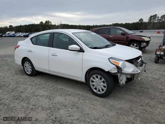 2019 Nissan Versa Sedan SV with VIN 3N1CN7AP5KL802474, listed as a Copart auction lot 47276195 with 100,418 mi miles and Salvage Title. Bid and sale history available at carsss.com. Image 4.