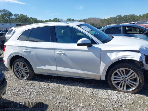 2018 Audi Q5 Premium Plus with VIN WA1BNAFY1J2103568, listed as a IAAI auction lot 41445298 with 38,385 mi miles. Bid and sale history available at carsss.com. Image 13.