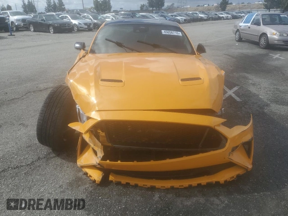 2022 Ford Mustang GT with VIN 1FA6P8CF8N5142200, listed as a Copart auction lot 45056715 with 40,672 mi miles and Salvage Title. Bid and sale history available at carsss.com. Image 5.