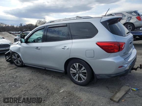 2017 Nissan Pathfinder SL with VIN 5N1DR2MM9HC642366, listed as a Copart auction lot 50877595 with 73,768 mi miles and Salvage Title. Bid and sale history available at DreamBid. Image 2.