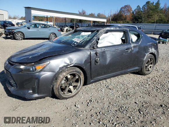 2014 Scion tC with VIN JTKJF5C71E3080366, listed as a Copart auction lot 83795254 with 0 mi miles and Salvage Title. Bid and sale history available at carsss.com. Image 1.