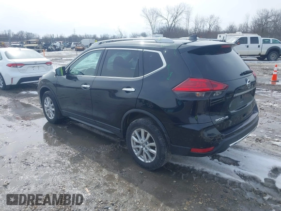 2019 Nissan Rogue SV with VIN 5N1AT2MV7KC811028, listed as a IAAI auction lot 41847182 with 48,745 mi miles. Bid and sale history available at carsss.com. Image 3.