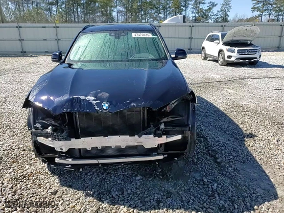 2021 BMW X3 sDrive30i with VIN 5UXTY3C02M9G53550, listed as a Copart auction lot 47470035 with 52,800 mi miles and Salvage Title. Bid and sale history available at carsss.com. Image 15.