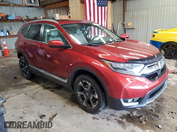 2018 Honda CR-V Touring with VIN 5J6RW2H92JL035850, listed as a Copart auction lot 62486175 with 74,612 mi miles and Salvage title. Bid and sale history available at DreamBid. Image 4.