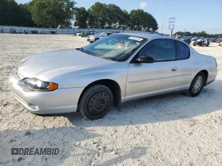 2000 Chevrolet Monte Carlo LS with VIN 2G1WW12E8Y9211058, listed as a Copart auction lot 64365395 with 255,025 mi miles and Salvage title. Bid and sale history available at DreamBid. Image 1.