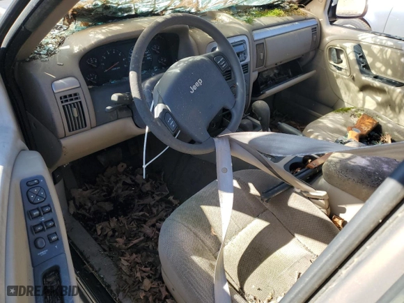 2001 Jeep Grand Cherokee Laredo with VIN 1J4GW48S11C542230, listed as a Copart auction lot 50038975 with 0 mi miles and Non Repairable. Bid and sale history available at carsss.com. Image 8.