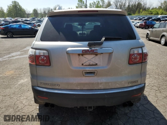 2010 GMC Acadia SLE z VIN 1GKLVLEDXAJ264872, wystawiony jako Copart lot #53799985 z przebiegiem 181 110 mil mil oraz Szkoda całkowita • Salvage title. Historia ofert i sprzedaży dostępna na DreamBid. Obrazek 6.