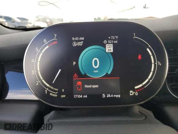 2024 MINI Convertible Cooper S with VIN WMW43DL03R3R99976, listed as a Copart auction lot 88112225 with 17,104 mi miles and Clean title. Bid and sale history available at DreamBid. Image 9.