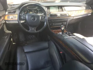 2014 BMW 7 Series 750i xDrive with VIN WBAYB6C52ED224536, listed as a Copart auction lot 54397595 with 107,410 mi miles and Salvage title. Bid and sale history available at DreamBid. Image 8.