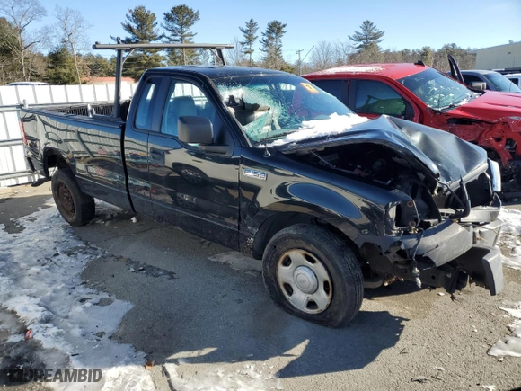 2007 Ford F-150 XL with VIN 1FTRF12287NA38437, listed as a Copart auction lot 44809835 with 400,133 mi miles and Salvage Title. Bid and sale history available at carsss.com. Image 4.