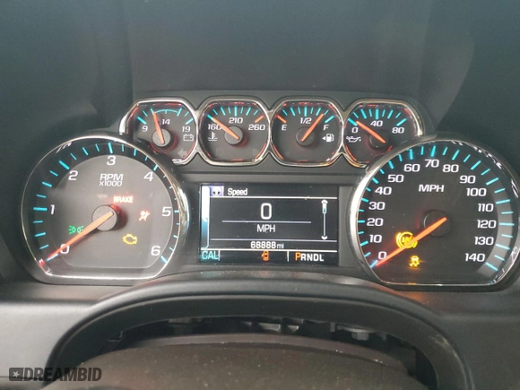 2017 GMC Sierra 1500 SLT with VIN 3GTU2NEC3HG336759, listed as a Copart auction lot 50764995 with 68,888 mi miles and Salvage Title. Bid and sale history available at carsss.com. Image 9.