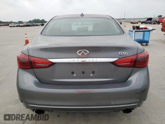 2020 Infiniti Q50 Luxe z VIN JN1EV7AP9LM202864, wystawiony jako Copart lot #57360645 z przebiegiem 82 472 mil mil oraz Czysty tytuł • Clean title. Historia ofert i sprzedaży dostępna na DreamBid. Obrazek 6.